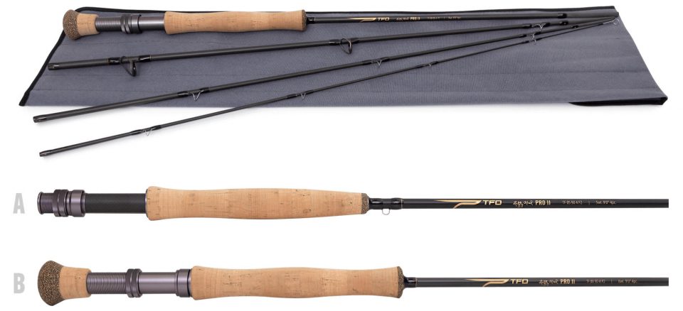 TEMPLE FORK OUTFITTERS MANGROVE TF09904M 9' 0" 9 WEIGHT 4 PIECE FLY ROD BAG 
