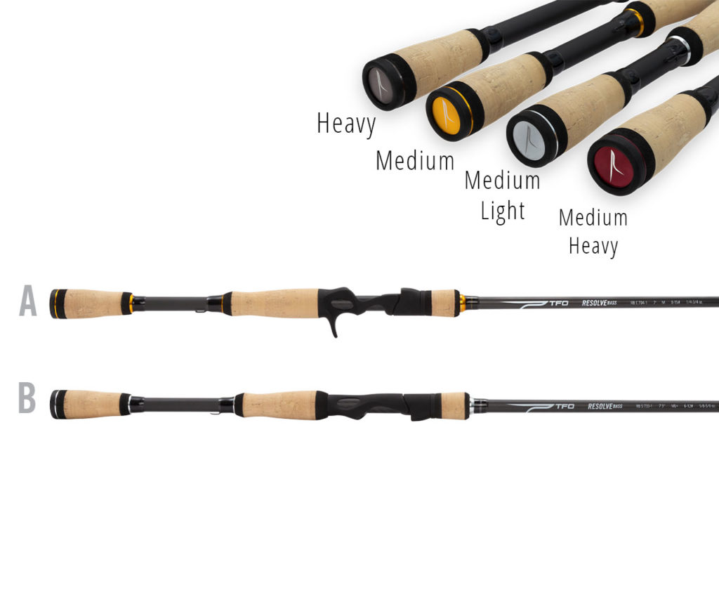 TFO 7.3 Foot Spinning Bass Rod with Saltwater Safe Guides, Medium