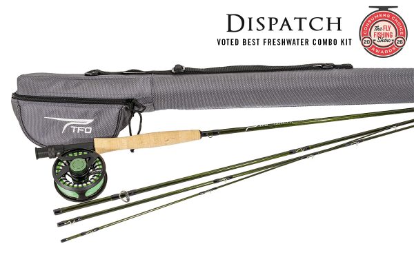 TFO Dispatch fly fishing combo kit rod reel and case ready to fish freshwater setup